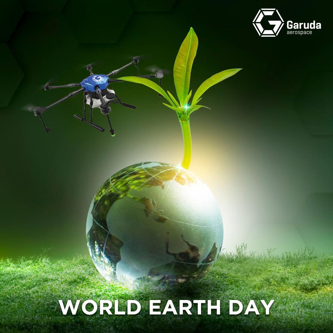 garuda_india's tweet photo. Garuda Aerospace is committed to fostering a sustainable future this World Earth Day. 

Our drones plant seeds of growth, monitor environmental health, and aim to reduce carbon footprints, nurturing the planet we call home.

#WorldEarthDay #GACares
#GarudaForEarth https://t.co/gdbsfAynTM