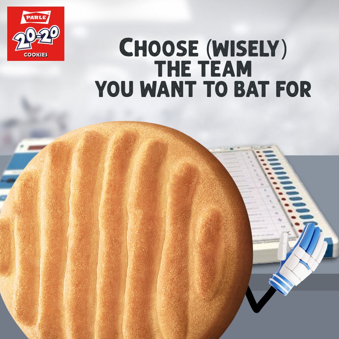 Your vote is the winning shot! #Parle2020Cookies #parlefamily #parleproducts #2020cookies #cashewcookies #buttercookies #Parle2020 #viral #trends #topicalspot #momentmarketing #loksabhaelections2024