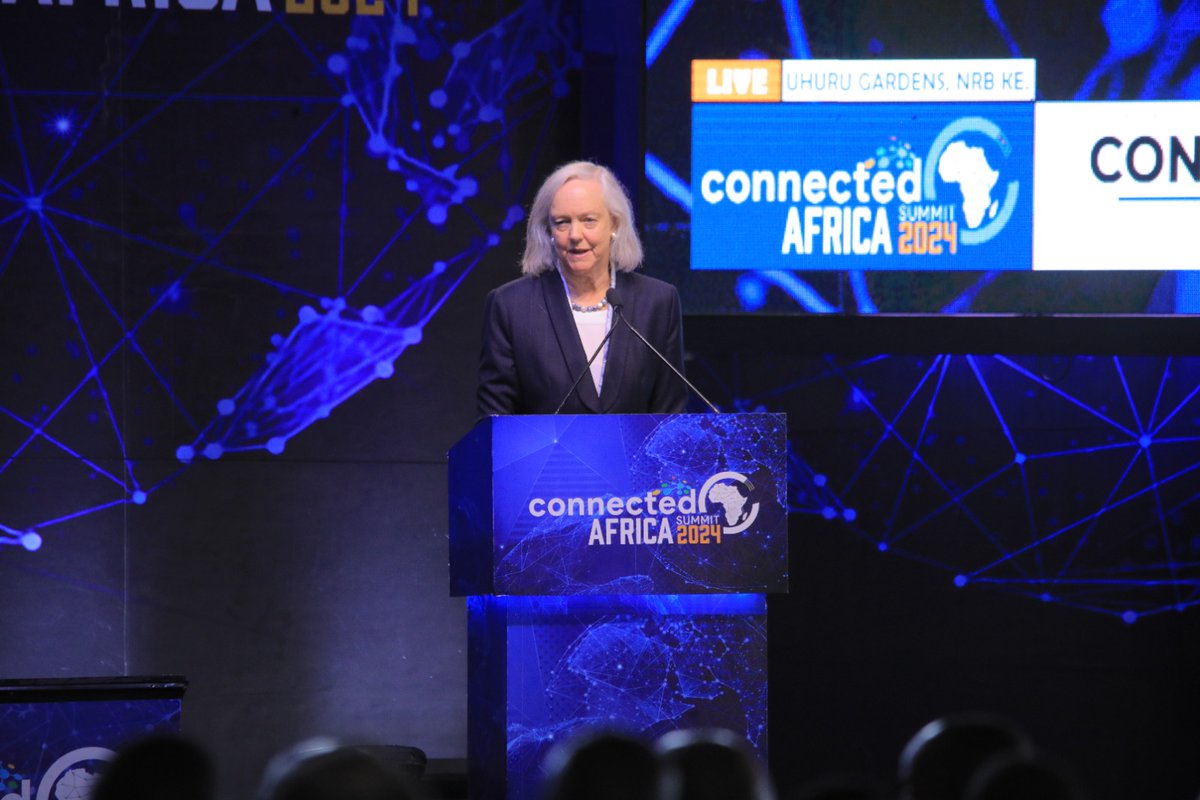 'Every business is a technology business,' @USAmbKenya Margaret Whitman , at #ConnectedSummitAfrica2024. Let us leverage tech to solve local challenges. Africa's vibrant tech ecosystem is a testament to its potential.