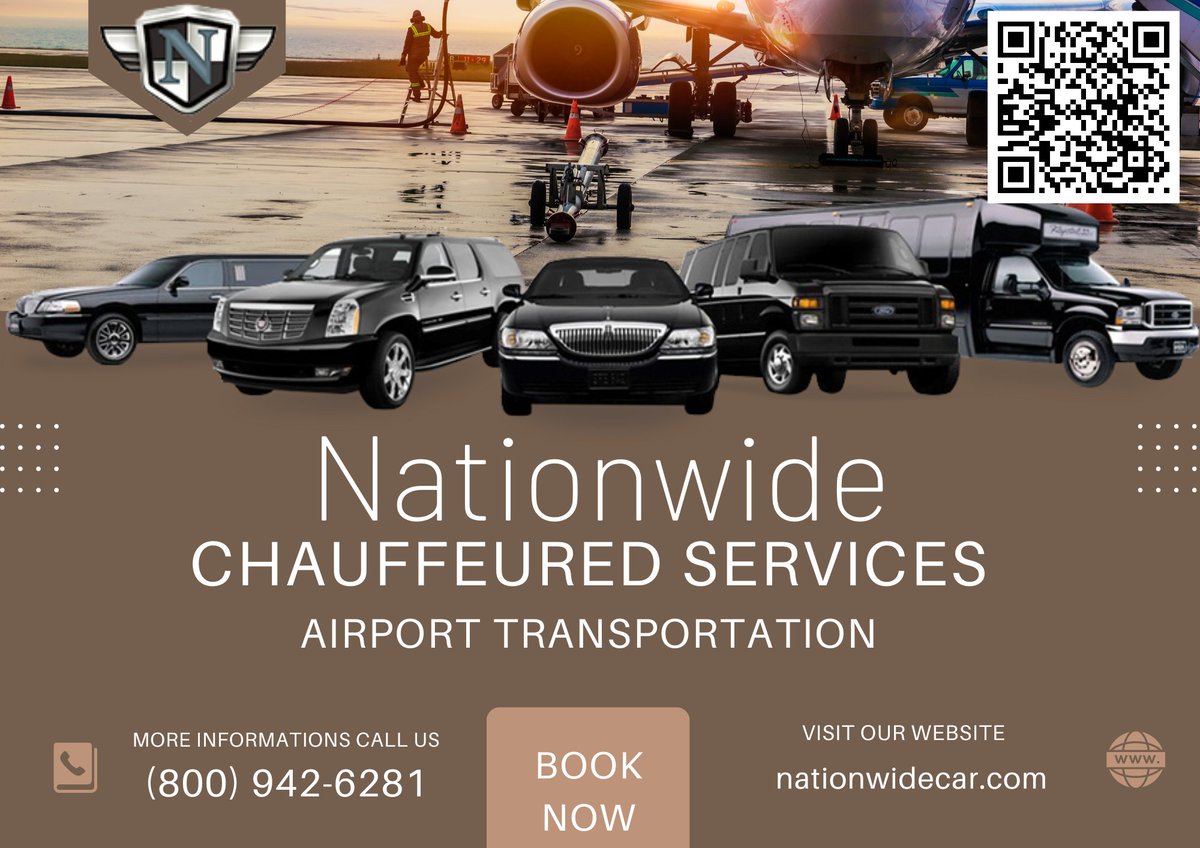 #AirportTransportation
Arrive in style and comfort with #NationwideChauffeuredServices! Enjoy reliable airport transportation for a stress-free journey. Book your ride now for seamless travel experiences. #AirportTransportationPittsburgh #ArlingtonLimoandCarService #CarChauffeur