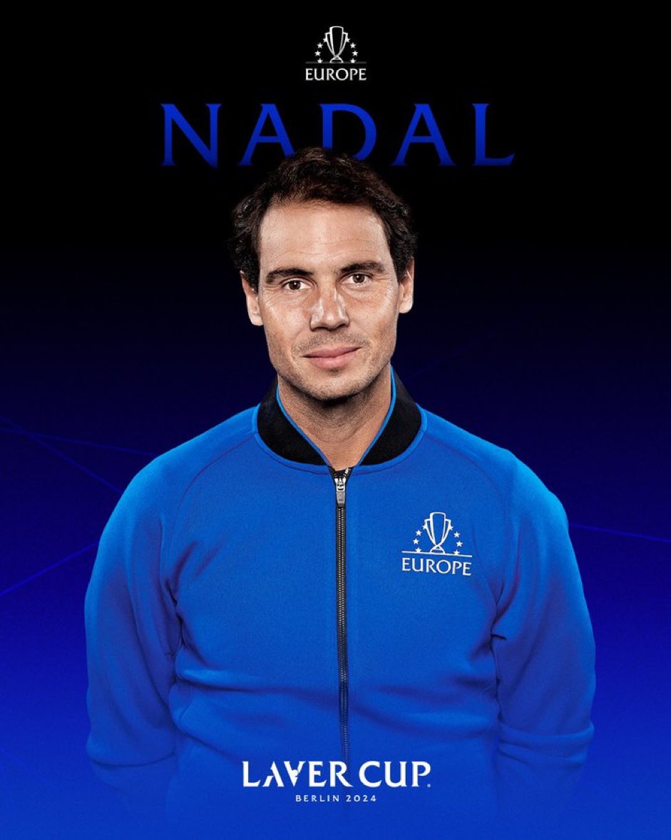 🔴 Rafael Nadal will play the next Laver Cup! After not attending since the retirement of Roger Federer in 2022, Rafa will return to Team Europe in Berlin from September 20 to 22. The time to retire for him too? 😨