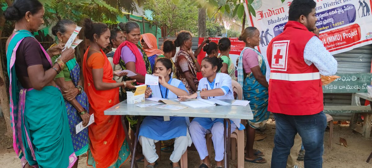 Health care service were provided to the senior citizens at Bhadradri Kothagudam district of Telangana.