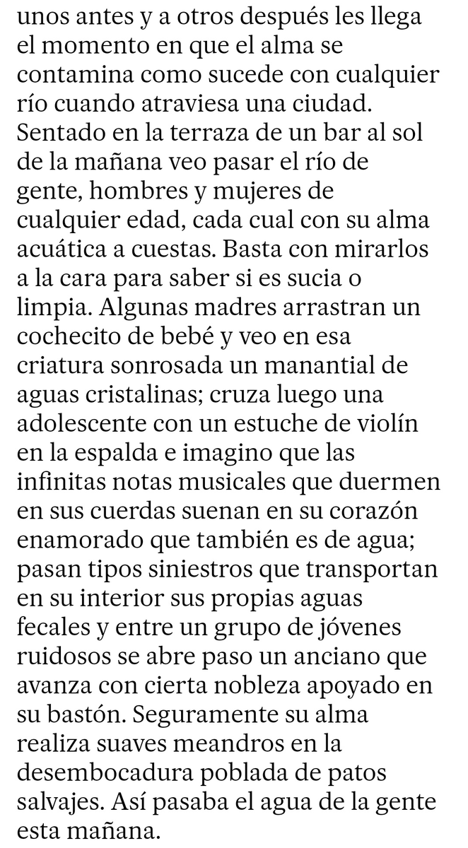 ¡Grande #ManuelVicent! 🙌 'Las almas son de agua' ✍️ @elpais_espana