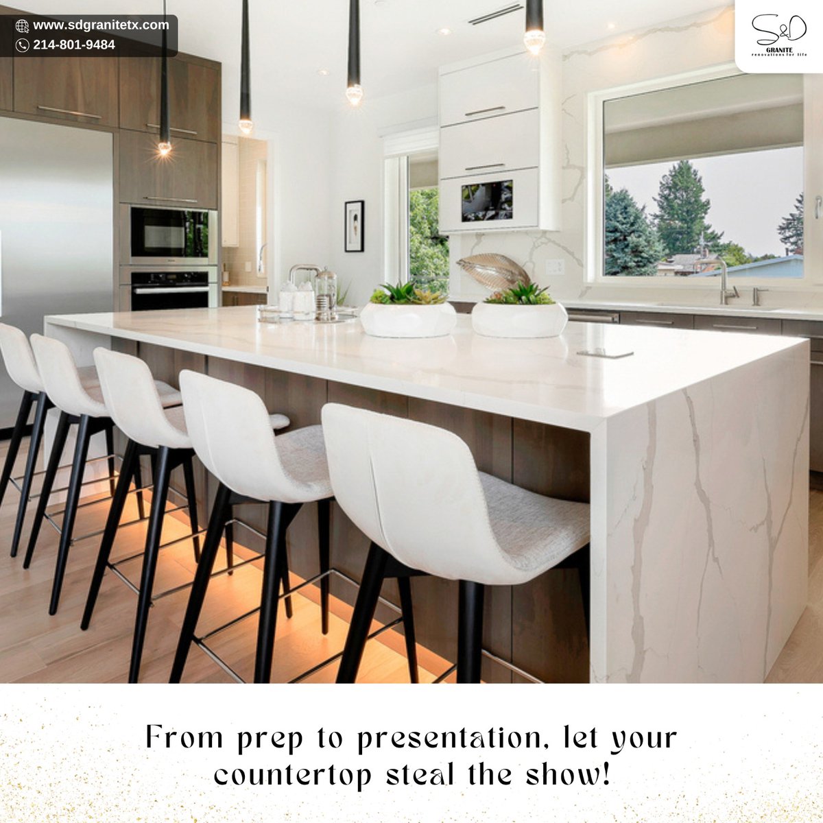 Experience the beauty of nature every day with granite countertops.

Contact us for more:
Visit - sdgranitetx.com
Call - 214-801-9484

#marble #interiordesign #design #granite #architecture #stone #naturalstone #homedecor #interior #art #marbledesign