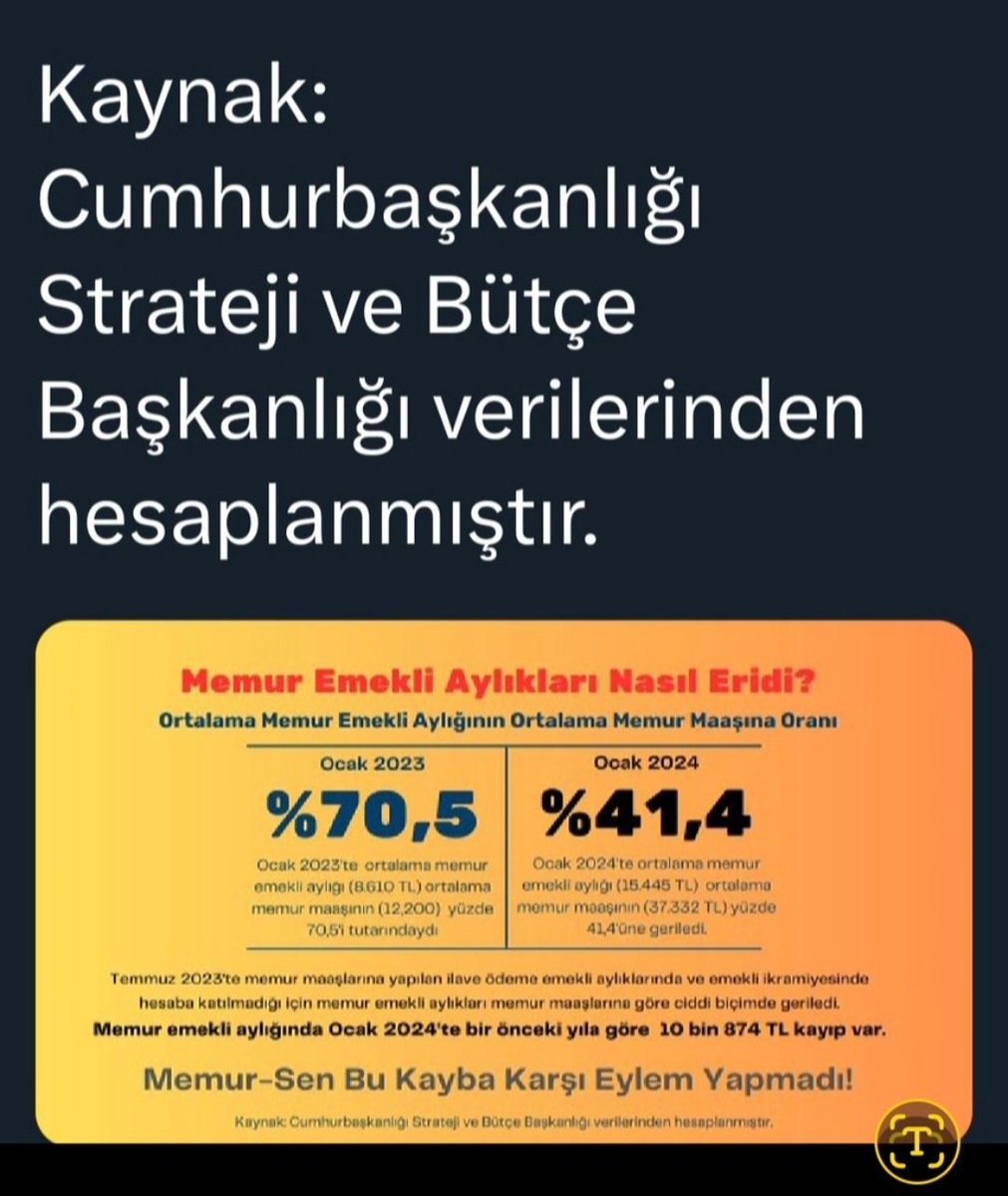 @halktvcomtr Memura ilave ek ödeme verdiler
Memur Emeklisi alamasın diye Kararname çıkardılar 
MEMUR EMEKLİSİ 
EK MADDE İPTAL EDİLSİN 
#MemurEmeklisininEkMaddeÇilesi