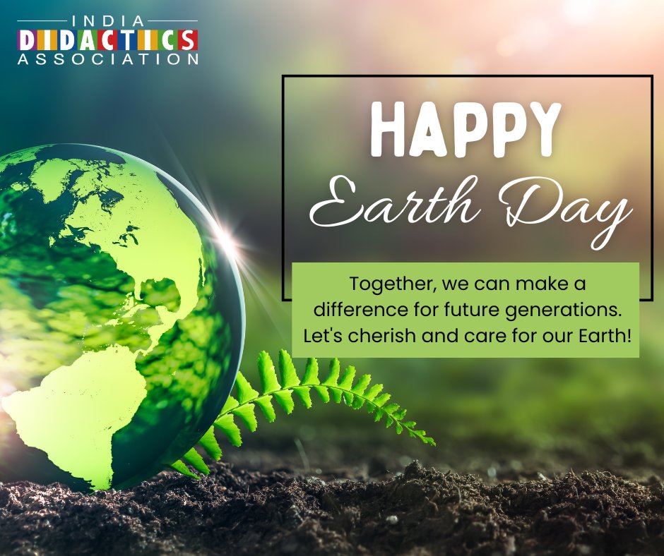 Indiadidac's tweet photo. Every day is #EarthDay when we're committed to educating for a greener future 🌍

Let's inspire the next generation to become caretakers of our planet, nurturing a sustainable future where every choice counts 💚

#IDA #Sustainability #EarthDay2024 #EveryChoiceCounts #Education https://t.co/gWClZPUbRX