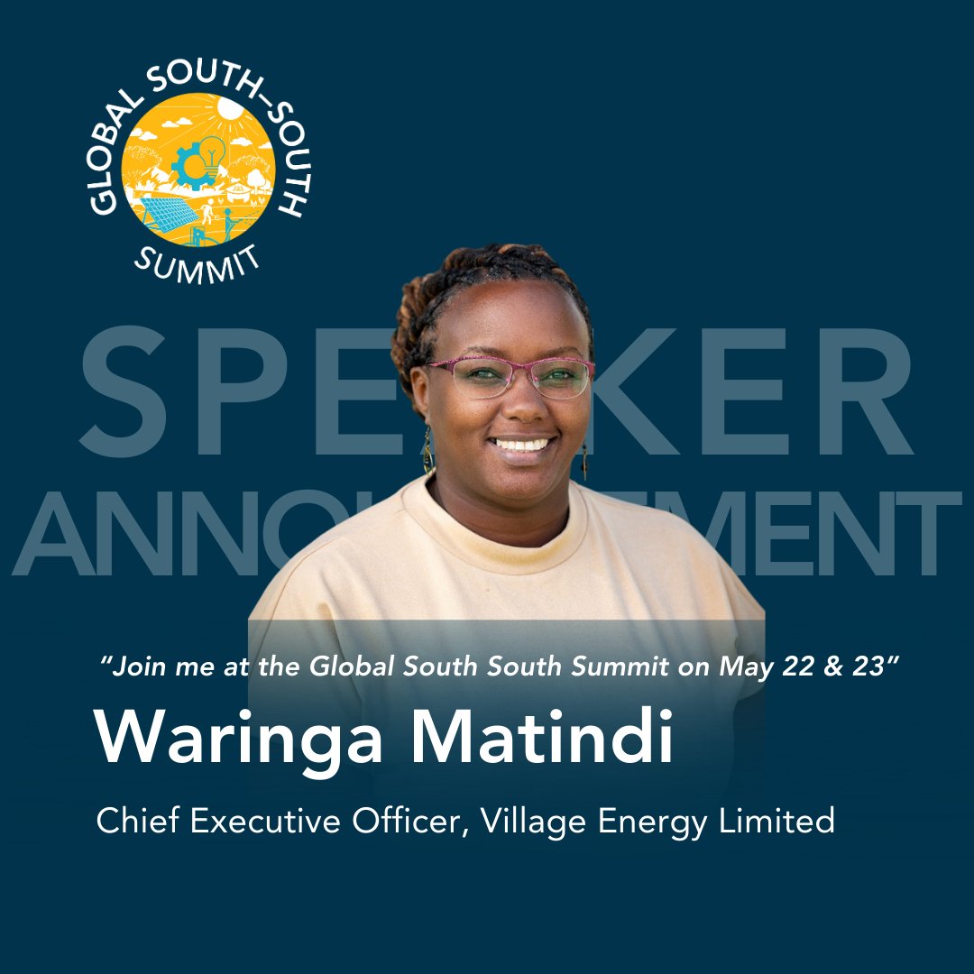 #GlobalSouthSouthSummit Limited Space Available! Meet another one of our esteemed speakers Waringa Matindi, CEO of Village Energy, Uganda, as she discusses practical PURE enterprise experience.Learn how clean energy tech is reshaping livelihoods. Register: lnkd.in/gD7GZRb3