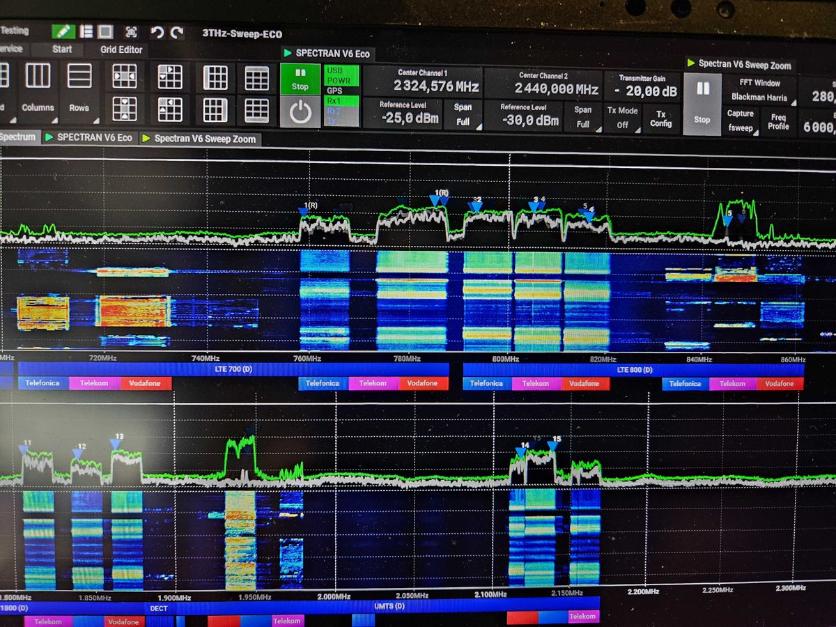6GHz Long Time Recording within a Train passing multiple Tunnels. 😎
Real interesting to see which networks fail & which ones are running within the tunnel to keep up the communication.
#Aaronia #SDR #Rf #Tech #SigInt