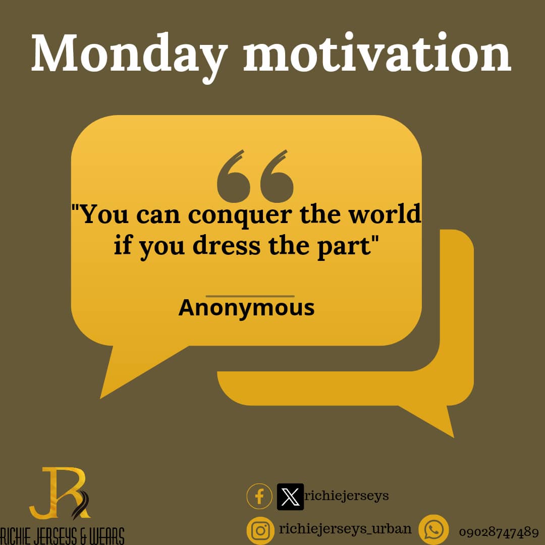 Hello beautiful peeps 😍😍😍

Here is another Monday's mojo for this week

#motivation #MondayMorning #styletrend #whattowear