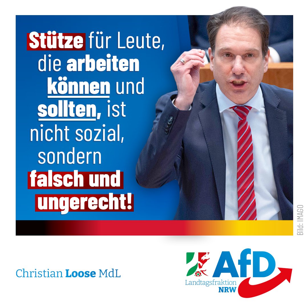 Fast 4 Mio. Menschen beziehen #Bürgergeld, obwohl sie erwerbsfähig sind und längst auch Ungelernte überall gesucht werden. „Solchen Menschen den Lebensunterhalt auf Kosten der arbeitenden Bevölkerung zu sichern, ist das Gegenteil von sozialer Gerechtigkeit.“ - @Loose_AfD #AfD