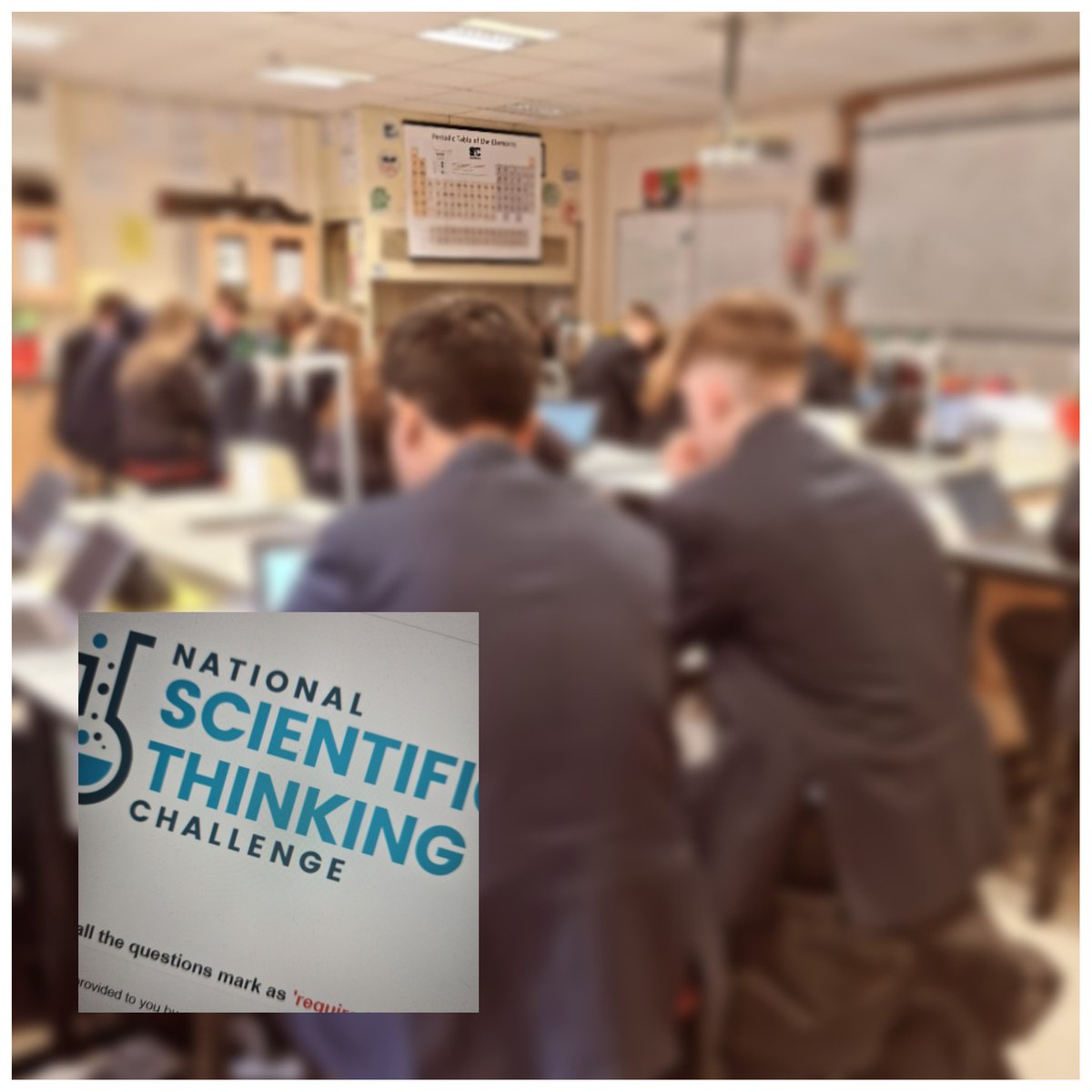 27 year 10 @tewkschool students attempting the @uniofwarwick @bristoluni @officialUoM @uni_newcastle National Scientific Thinking Challenge today! Good luck!! @Cabotfederation #expandingminds