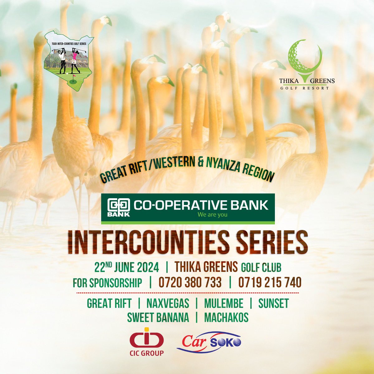 🏌️‍♂️Join us for the Inter-County Golf Series and test your skills against top players from across rift valley and western region. Swing into action and represent your county with pride! 🏆 

#GolfSeries #InterCountyChallenge #swingbig #thikagreens #thehiddengem