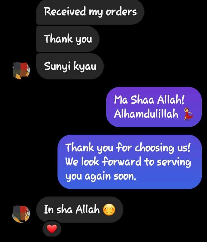 aymanaah_'s tweet image. Thank you for choosing us! ❤️

Explore our tweets to place your order or kindly click on the link to explore our Instagram handle instagram.com/aymanaahscloth…
Surprise your wifey with our stunning abayas – a thoughtful gift she&apos;ll adore! 😍

Send a dm to order for yours 

📍Kano