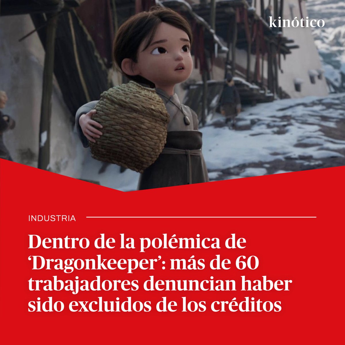 '#Dragonkeeper es de las películas españolas con mayor presupuesto, y apenas hay nombres españoles en sus créditos' 🗣️ @Llesterday_Mary habla con los artistas de la coproducción chinoespañola que denuncian su omisión en los créditos @DKPLeftBehind 🔗 kinotico.es/industria/2024…