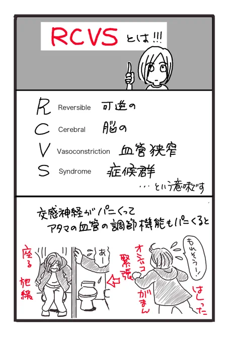 ⑬ 解説編なのでタグもつけてみました😇
#可逆性脳血管攣縮症候群
#RCVS 