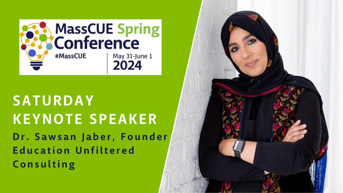 Don't miss our June 1 Keynote Speaker @SJEducate at the #MassCUE Spring Conference! Registration is open now: bit.ly/3VLBzdn