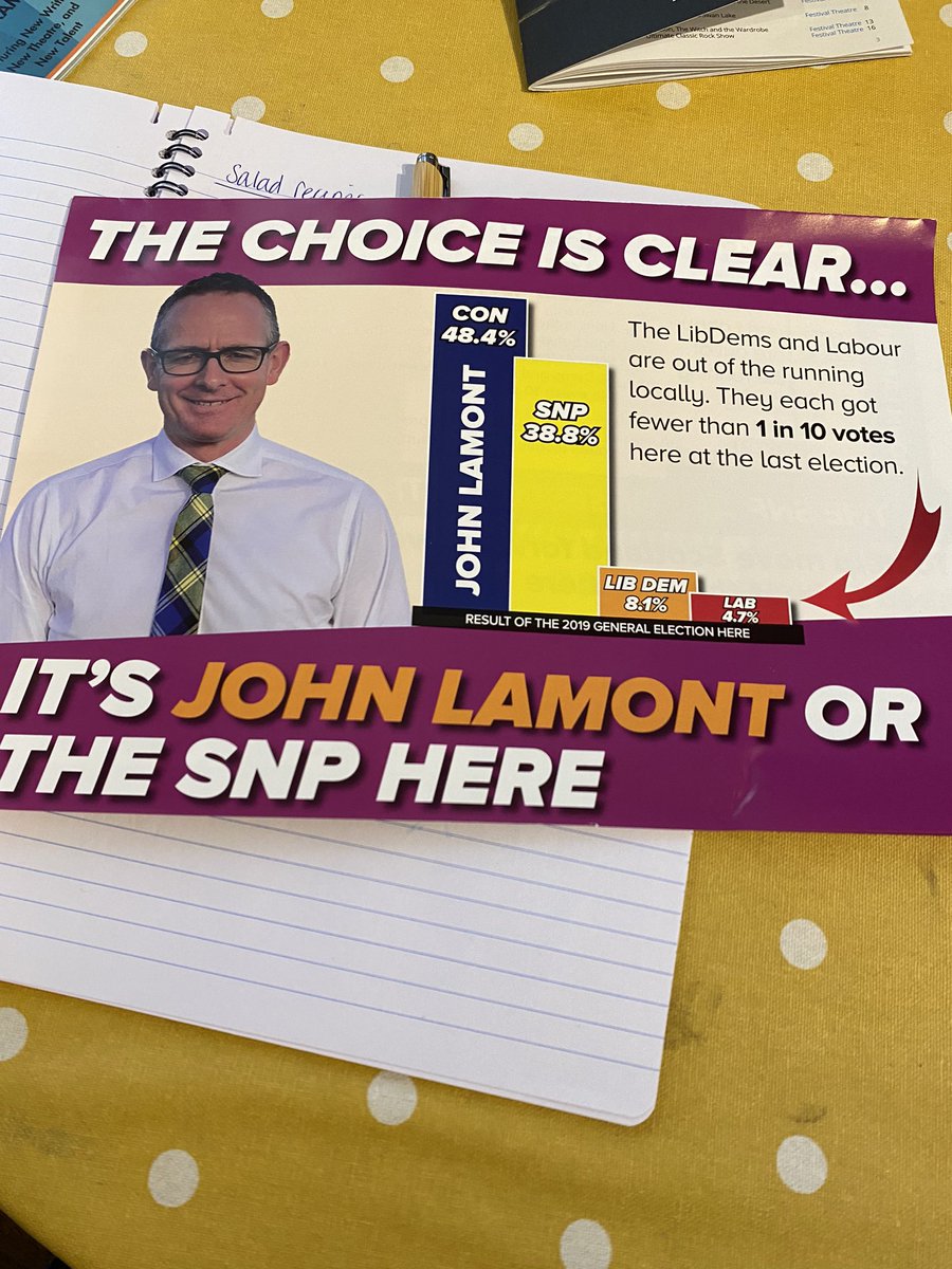 sqiesel's tweet photo. Got this through the door today… I’m actually feeling that @Conservatives and @theSNP have really had there shot and totally mucked it up so perhaps maybe now is the time for @LibDems or @UKLabour to have a go… it might be a refreshing change #wherearethedecentpolitucalparties https://t.co/s55F9zvMn8
