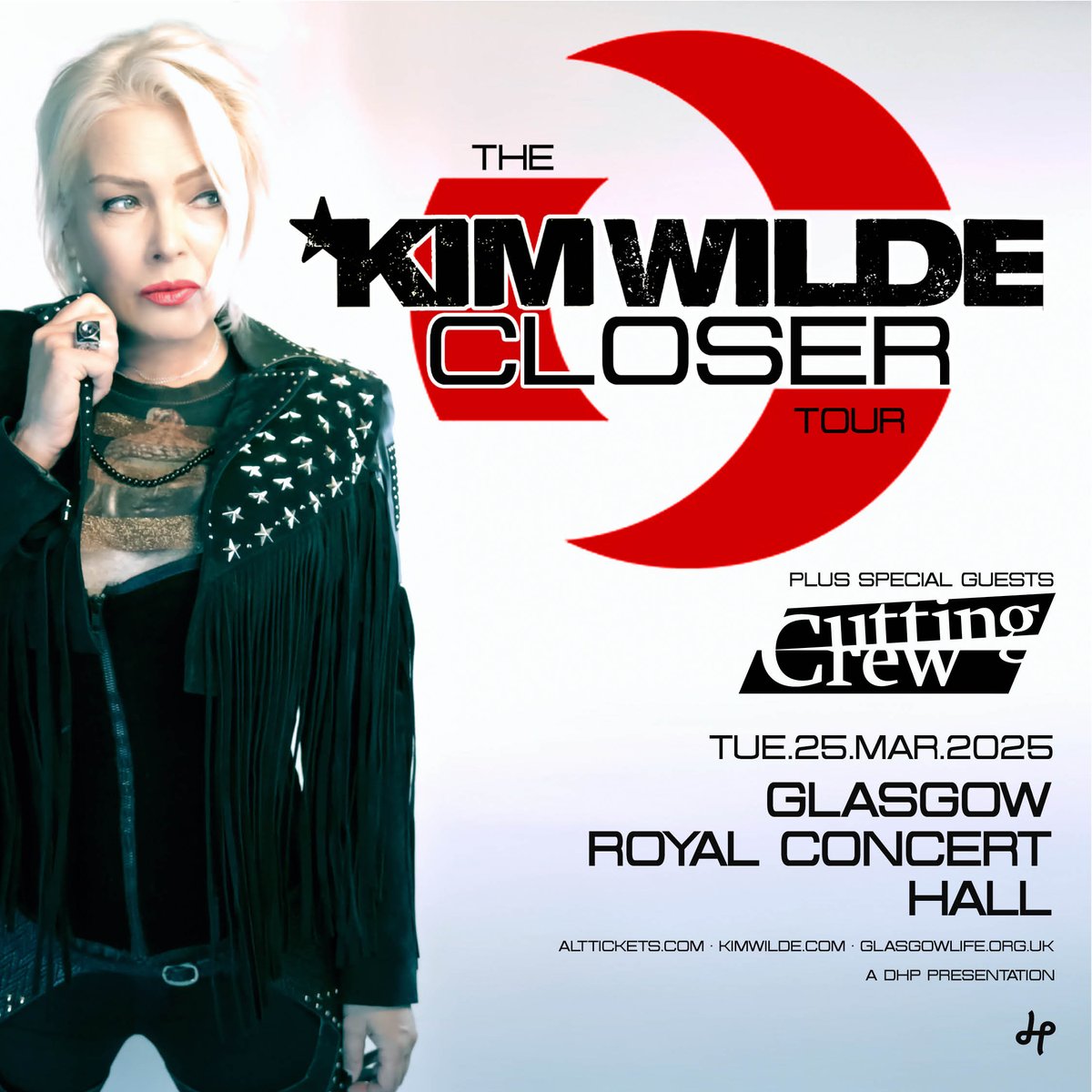 ⭐ On Sale Friday 26 April ⭐ Kim Wilde is bringing The Closer Tour to Glasgow Royal Concert Hall in 2025! 📅 Tuesday 25 March 2025 📍 Glasgow Royal Concert Hall 🎟️ Tickets on sale: 10am, Friday 26 April 2024 glasgowlife.org.uk/event/2/kim-wi…