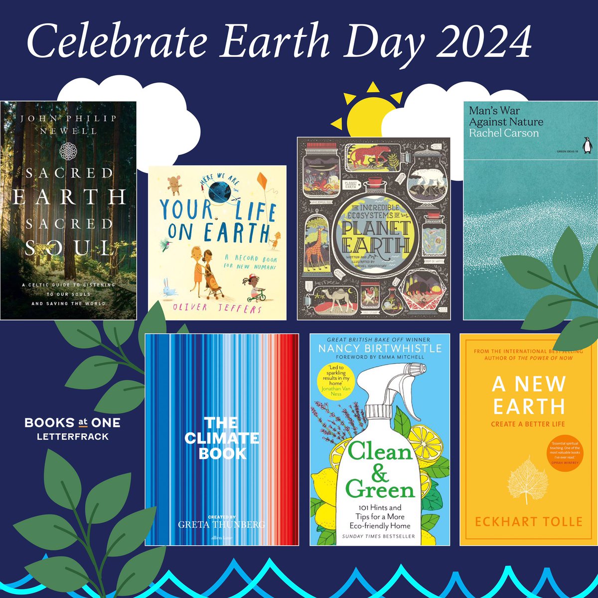 Happy Earth Day 2024! 🌍🌲🍃🐷🐮🐛🐝🐠🐟🌸🌼☀️🌈☔️⭐️☄️