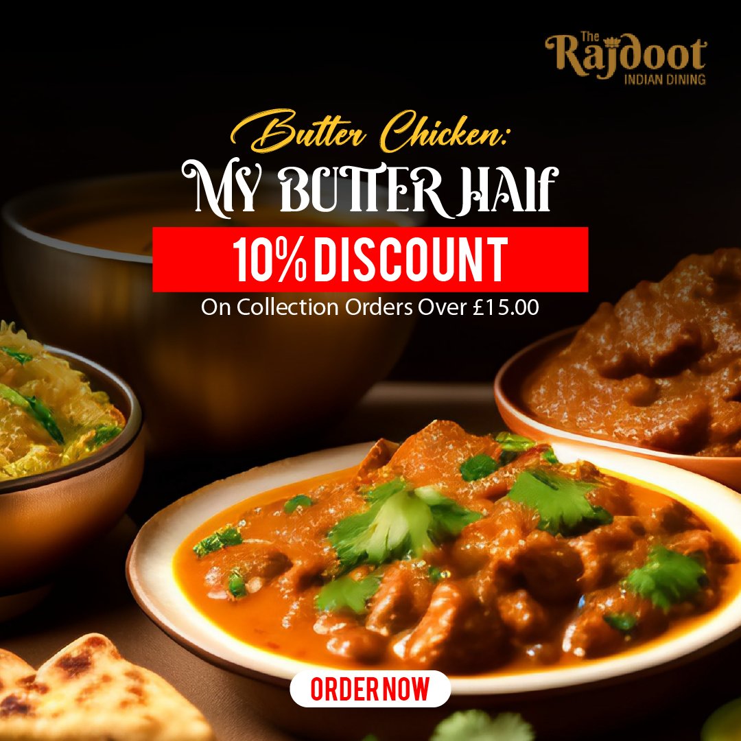 Redefining delicious, one unique dish at a time.

📲 𝐏𝐥𝐚𝐜𝐞 𝐘𝐨𝐮𝐫 𝐎𝐫𝐝𝐞𝐫: rajdootnw3.co.uk

#TheRajdoot | #FoodieMoments | #CollectionOffer  | #IndianNight | #Indiancuisine | #indianrestaurant