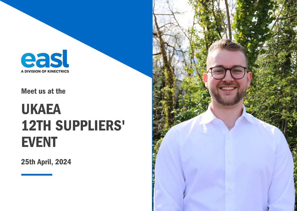 We're looking forward to attending UKAEA's Supply Chain event on the 25th of April to strengthen partnerships and explore new opportunities.  If you're attending, say hello to Fraser and let's discuss how we can work together!

@UKAEAofficial #fusion #UKAEA