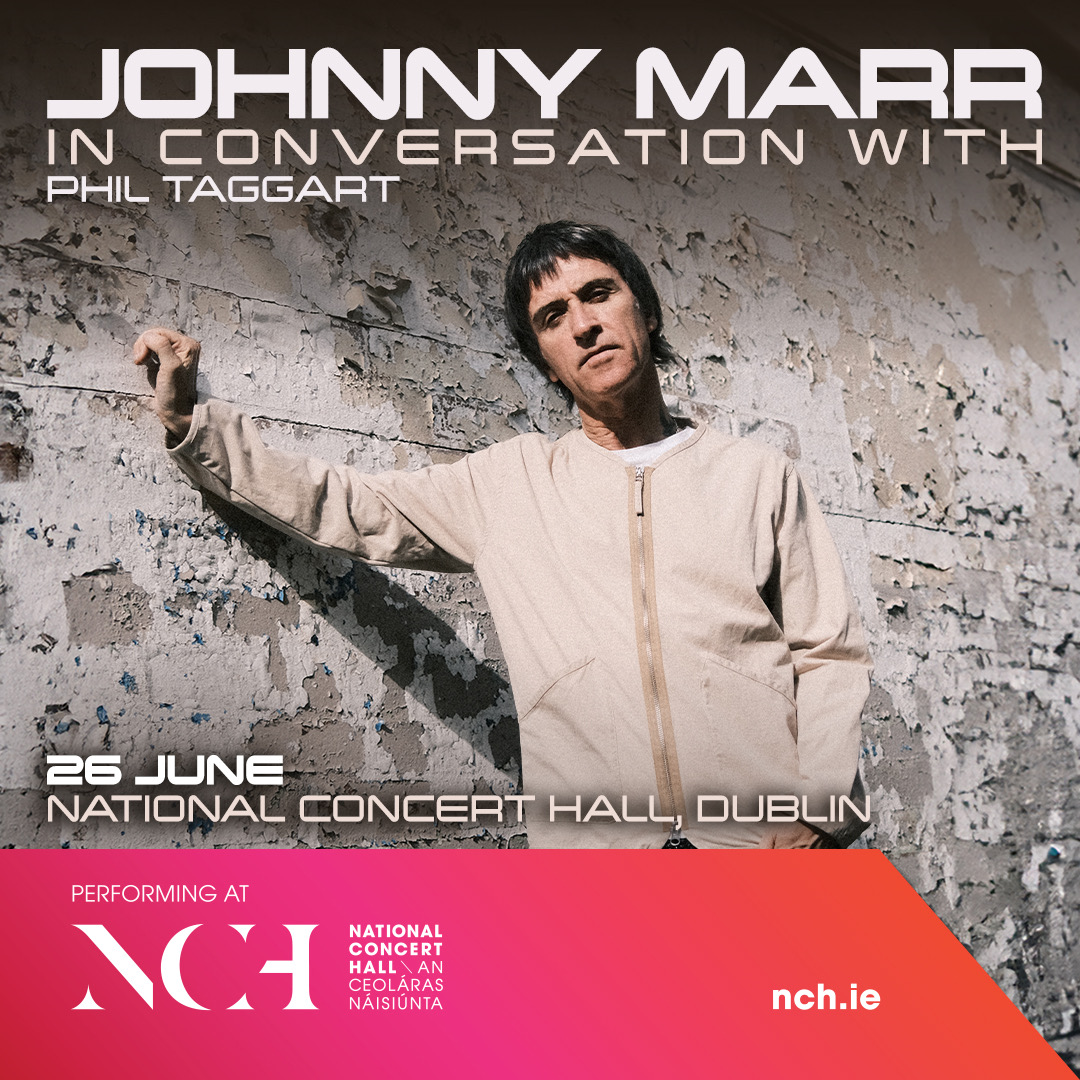 To celebrate the publication of Marr’s Guitars, music icon @Johnny_Marr will join broadcaster @PhilTaggart at an exclusive live in conversation event at the @NCH_Music in Dublin on 26th June 2024. Tickets on sale from 10am this Thursday via nch.ie