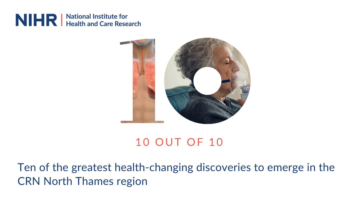 Today sees the FIRST in our series celebrating TEN YEARS of the NIHR CRN. In our mission to support clinical research, we'll be looking back on some of the incredible research making an impact on the health and wellbeing of patients across the UK. More: bit.ly/3UsPW52