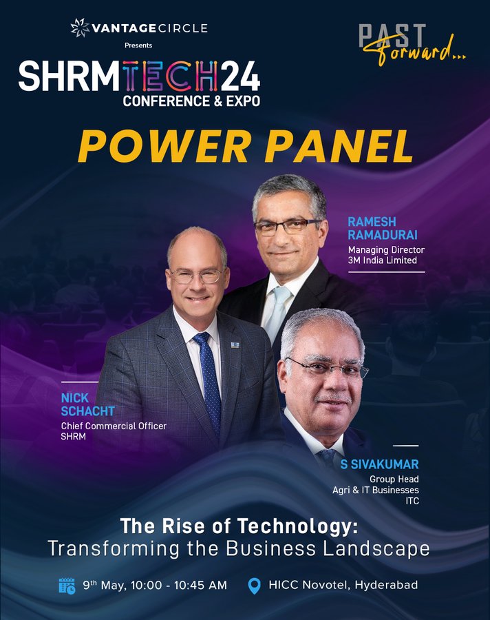 Join Nick Schacht, SHRM-SCP, Ramesh Ramadurai, and Sivakumar S for an exciting session where they will be discussing the future of work!  Don’t miss this opportunity to gain insights into the future of work. #AI #WorkforceManagement #PeopleLeaders  @SHRMindia  #shrmindiatech