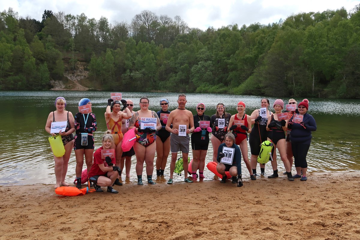 Bawsey swimmers want all to #BeWaterAware. 22-28 April. Our 8th monthly swim at Bawsey to show swimming can be safe with key tips – we need the #RightToSwim so people can learn about #outdoorswimming safely from young @OutdoorSwimming @Outdoor Swimmer imogensriverswims.co.uk/blog/april-baw…