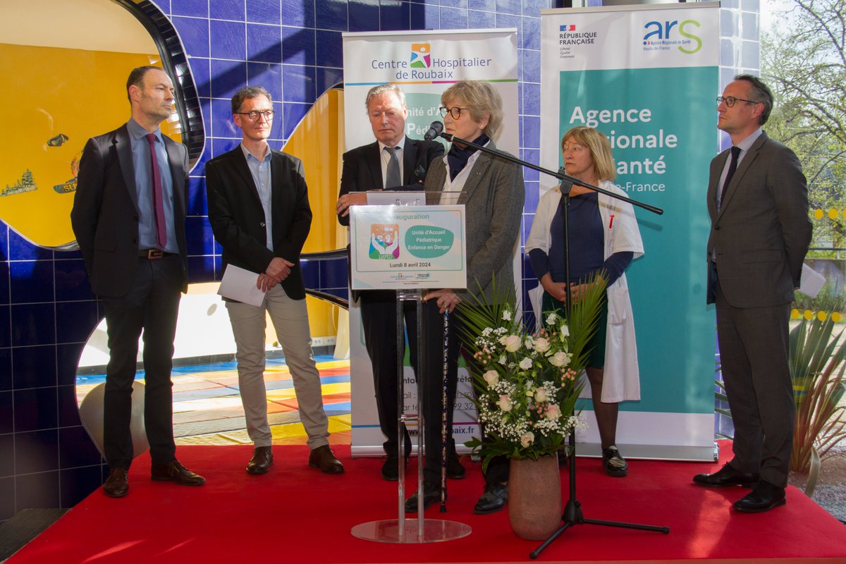 Après Troyes et Tours, inauguration d’une nouvelle Unité d’Accueil Pédiatrique Enfant en Danger dans le service de pédiatrie du Centre Hospitalier de Roubaix. LVDE se réjouit qu’à nouveau le recueil de la parole des enfants victimes se fasse dans un lieu sécurisé et protecteur.