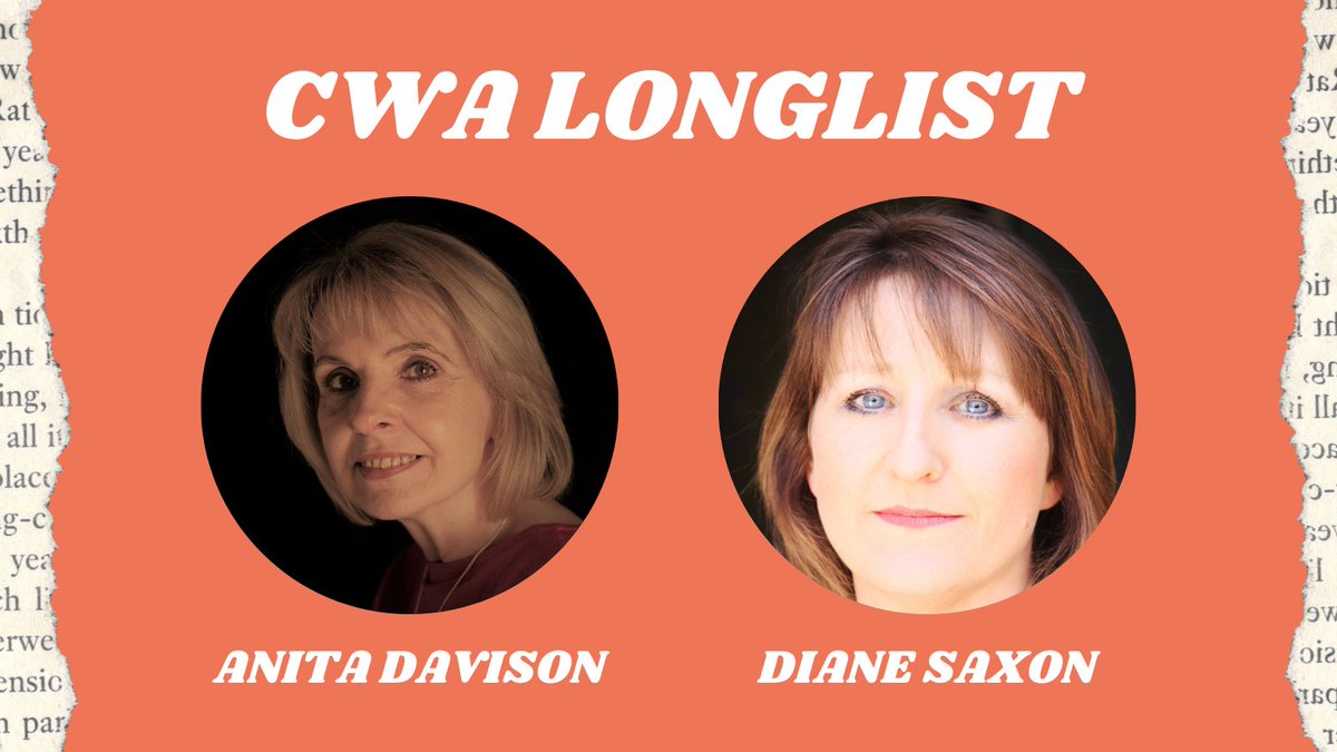 We're thrilled to have two authors longlisted for a 2024 #CWADagger! Congratulations to @AnitaSDavison who is nominated for the Historical Dagger Award and @Diane_Saxon who is nominated for the Dagger in the Library Award! 📚