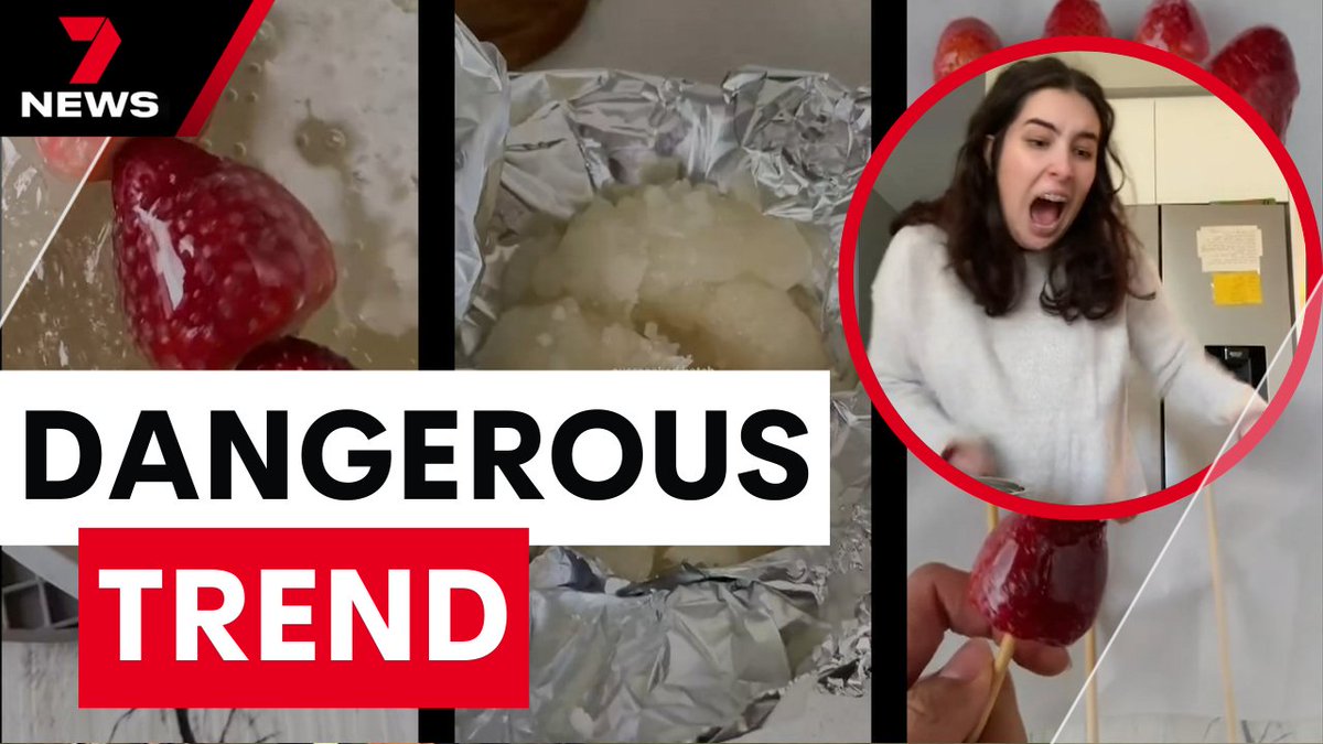 Doctors are sounding the alarm on a dangerous kitchen trend popular on social media. The recipe is promoted as an easy, sweet treat but teens are being left with serious burns. youtu.be/MVBGBA9yHt0 @BlakeJohnson #7NEWS