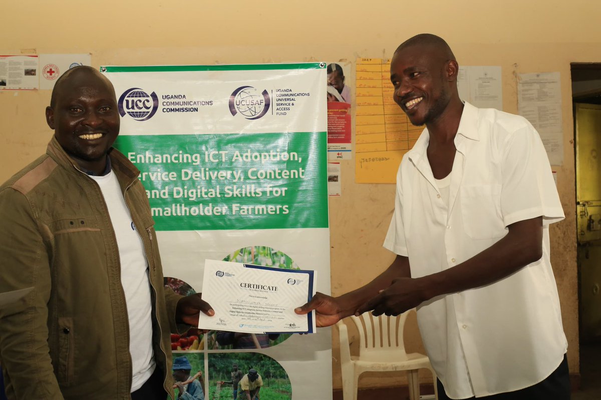 @UCC_Official We trained 95 farmers in Budadiri County West, Sironko District. We took them through digital devices and software applications, mobile money, social media platforms, and also created a WhatsApp group that will be used for further trainings and communication. 

#digitalskilling