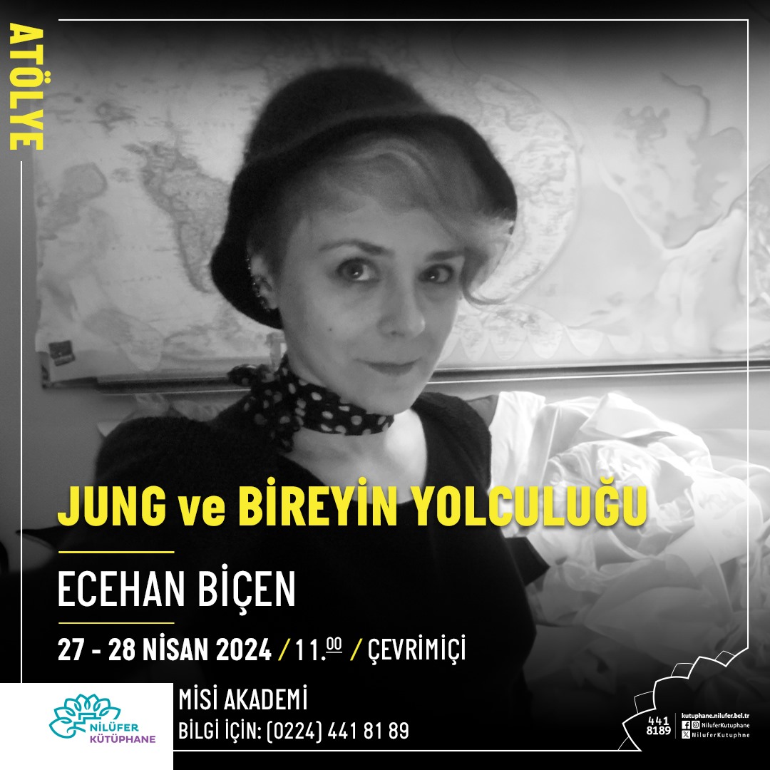 #MisiAkademi'de bu hafta, Ecehan Biçen yürütücülüğünde düzenlenecek olan 'Jung ve Bireyin Yolculuğu Atölyesi'ne katılım için aşağıdaki linke tıklayarak kayıt formu oluşturabilirsiniz. 🗓️ 27-28 Nisan 2024 🕒 11.00 📍 Çevrimiçi (Zoom) Kayıt için: forms.gle/bPW8T3gsy9P8fM…