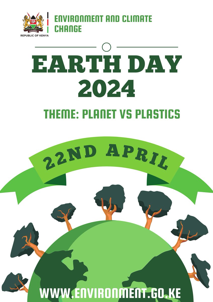 EnviClimateC_Ke's tweet photo. Every year, millions of tons of plastic waste end up in oceans and landfills. This plastic enters the food chain, harms wildlife, and pollutes our environment. Today is #EarthDay themed "Planet vs. Plastics highlighting the health and environmental hazards posed by plastics. https://t.co/tNxCmXzPZ4