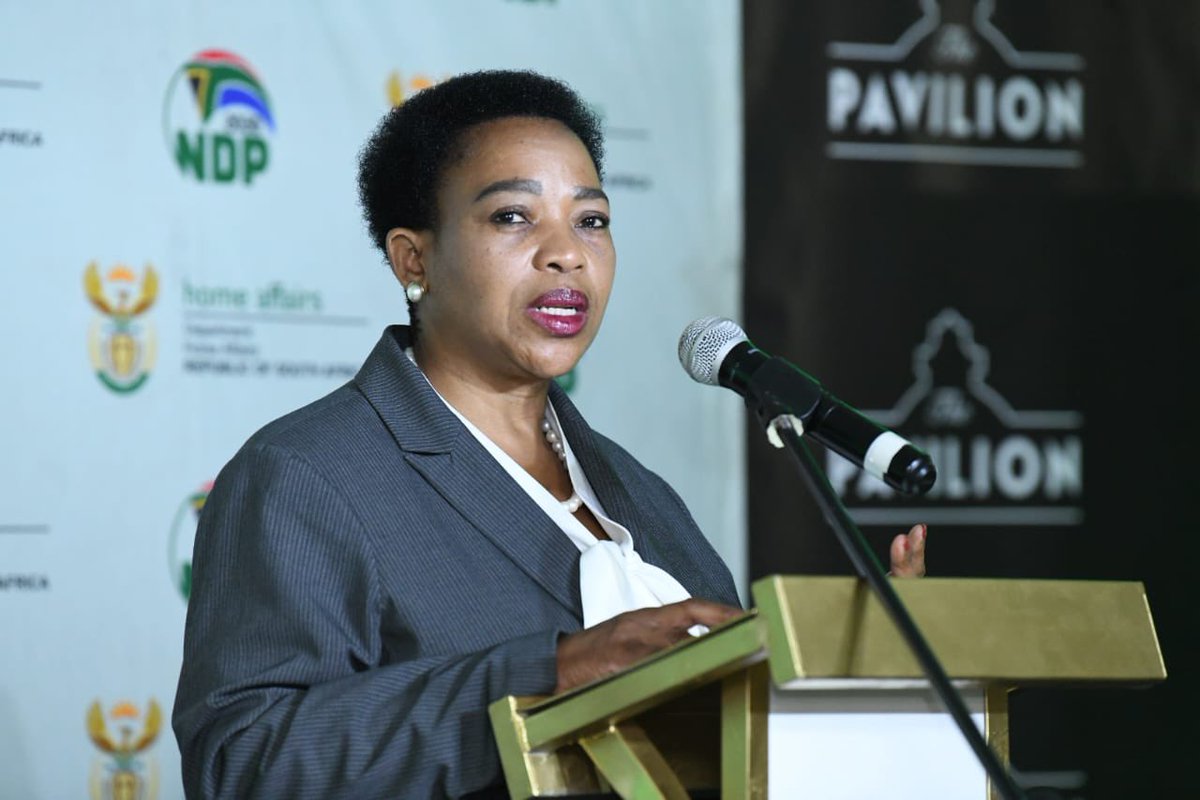 kzngov's tweet photo. “This office will ease the long queues at uMngeni, Pinetown and CBD offices as many people will follow the convenience of this facility” Premier Dube-Ncube at the official launch of the Home Affairs office at Pavilion Shopping Centre. #DHAServiceDelivery #CollectYourID https://t.co/uJ4PlhGzXp