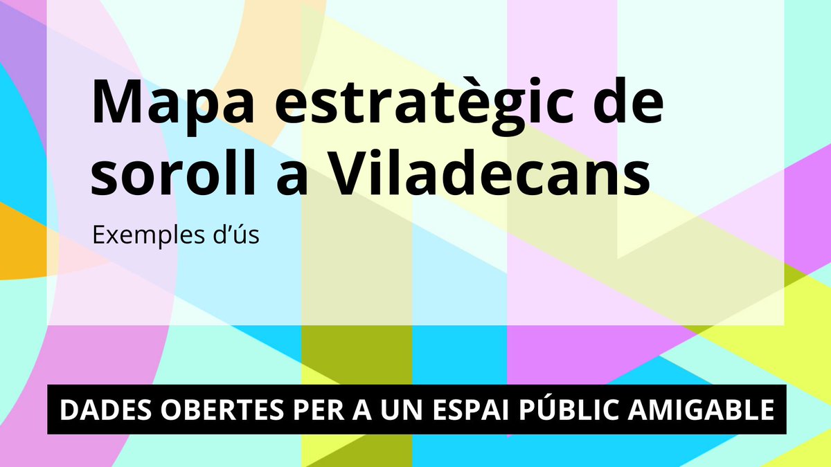 'Mapa estratègic de soroll a Viladecans' visualitzacions de dades on es compara els nivells de soroll ambiental per trams de carrers, entre els períodes dia i nit ☀️🌙 Descobreix-lo a #DadesObertesxMunicipisAmigables 👉🏼 bit.ly/SorollViladeca…