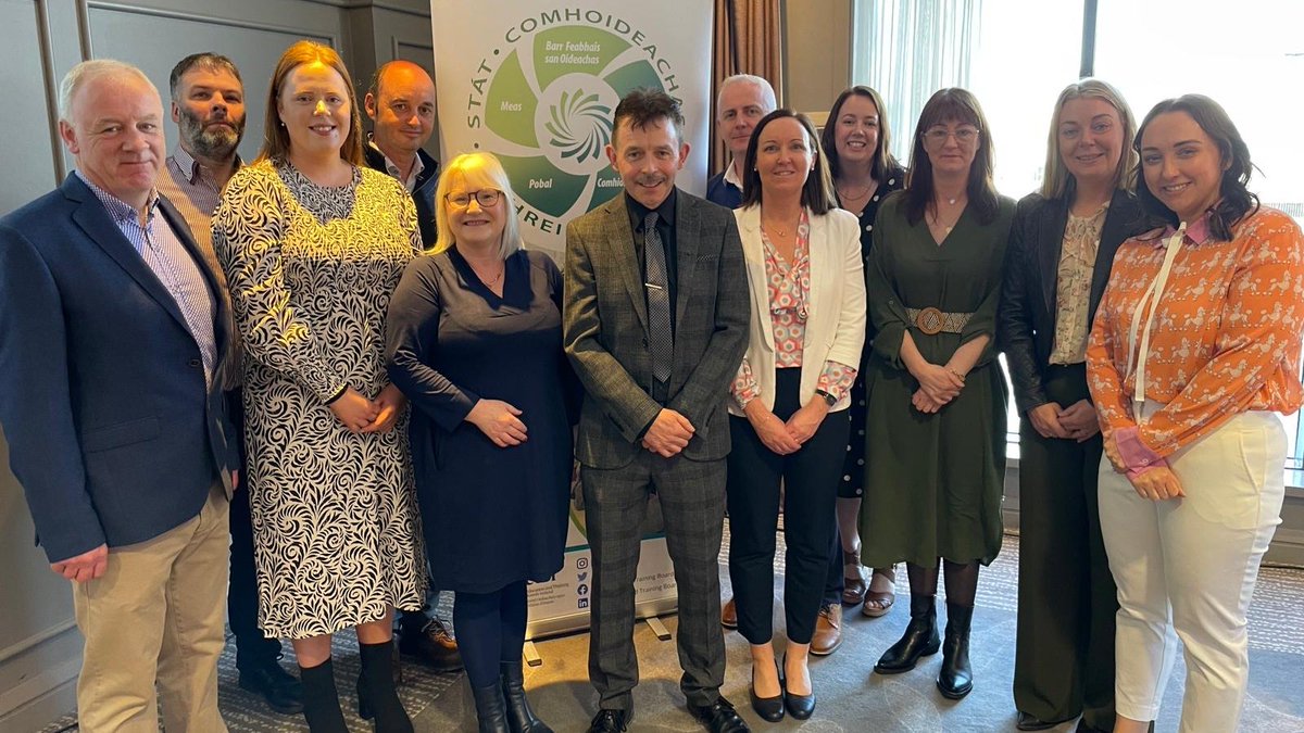 Our school ethos leads are pictured with our Director of Schools Dr Martin Gormley and Ethos Coordinator Eamonn Ryan at @ETBIreland's national symposium on ethos in Athlone this morning. #GoFurtherWithDonegalETB #LetsTalkEthos