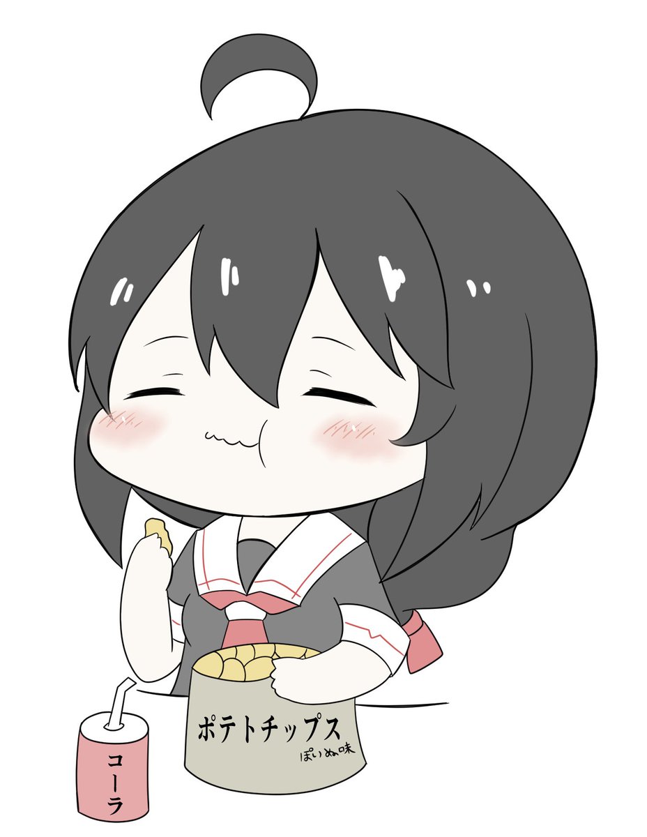 時雨(艦これ) 「#絵柄の振れ幅見せて(*・ω・)もちもちとむちむち 」|ちゃんぽん♨のイラスト