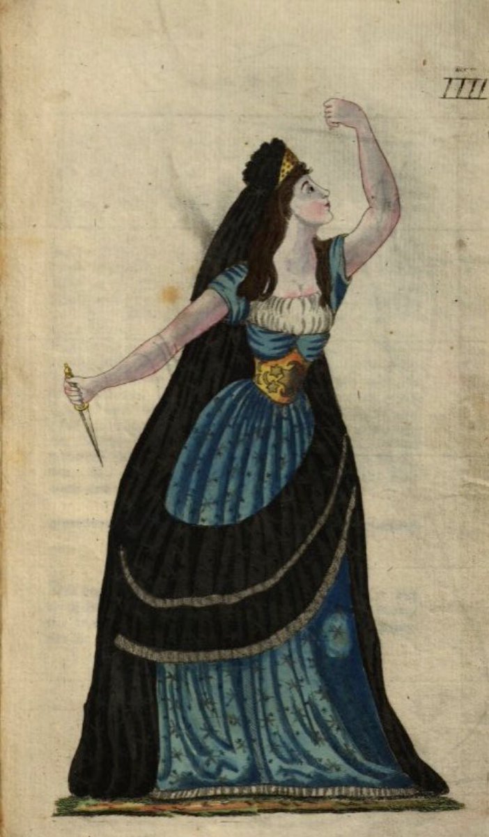 The Queen of the Night, from #Mozart’s ‘The Magic Flute’, as depicted in 1794. Although the accompanying text noted the #opera’s renown, it still explained the scene for those theatregoers who hadn’t yet seen it.