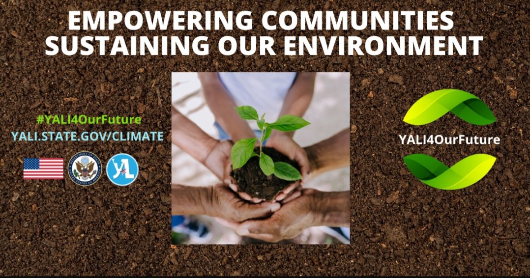 Empowering Communities Sustaining Our Environment.
#EarthDay2024 
#YALI4OurFuture