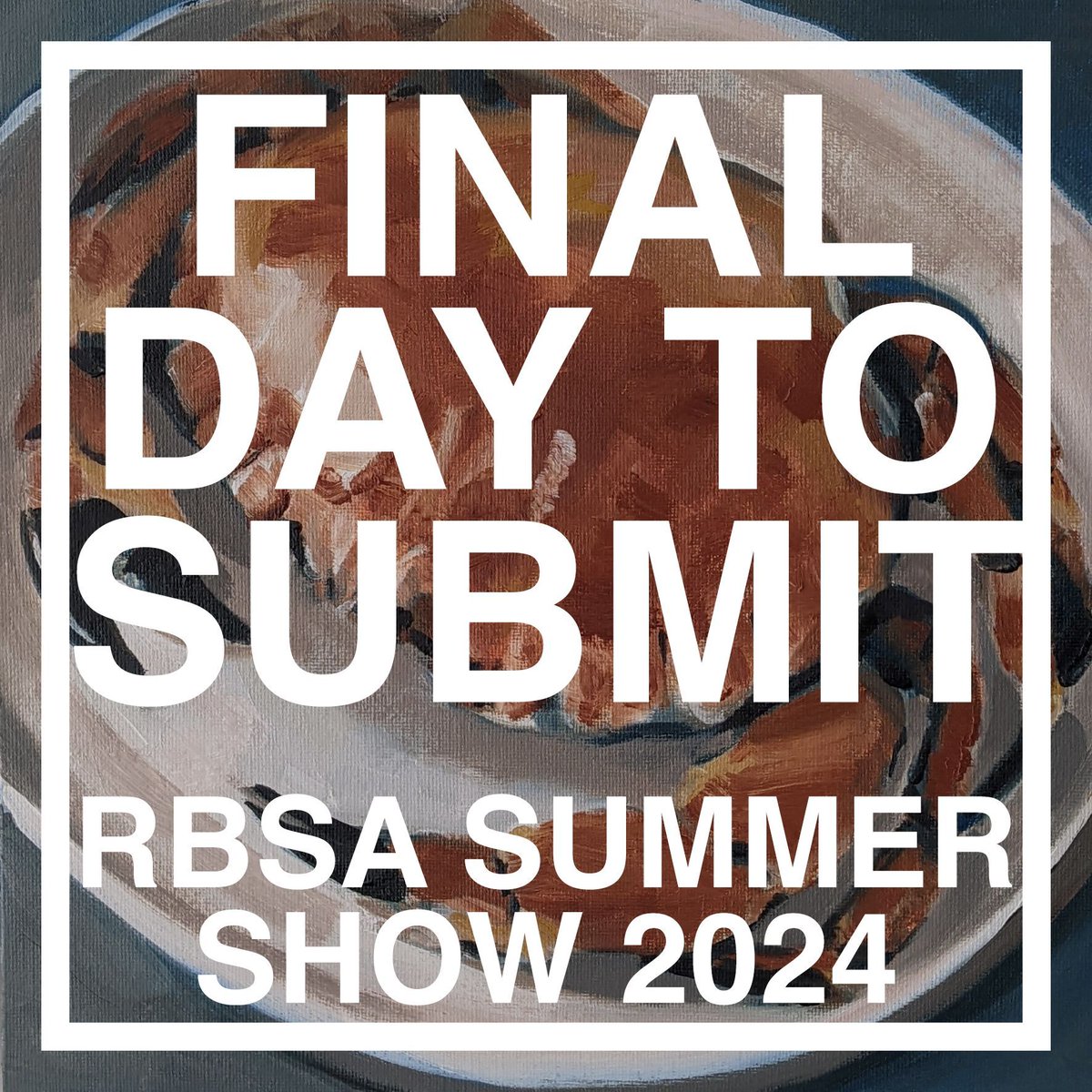 Today is the final day for submissions to the RBSA Summer Show 2024. The deadline is at 4pm. Visit bit.ly/4amCZzn to enter, don't miss out! #rbsagallery #callforentries #callforart #callforartists #opencall #openexhibition #opencallexhibition #callingallartists