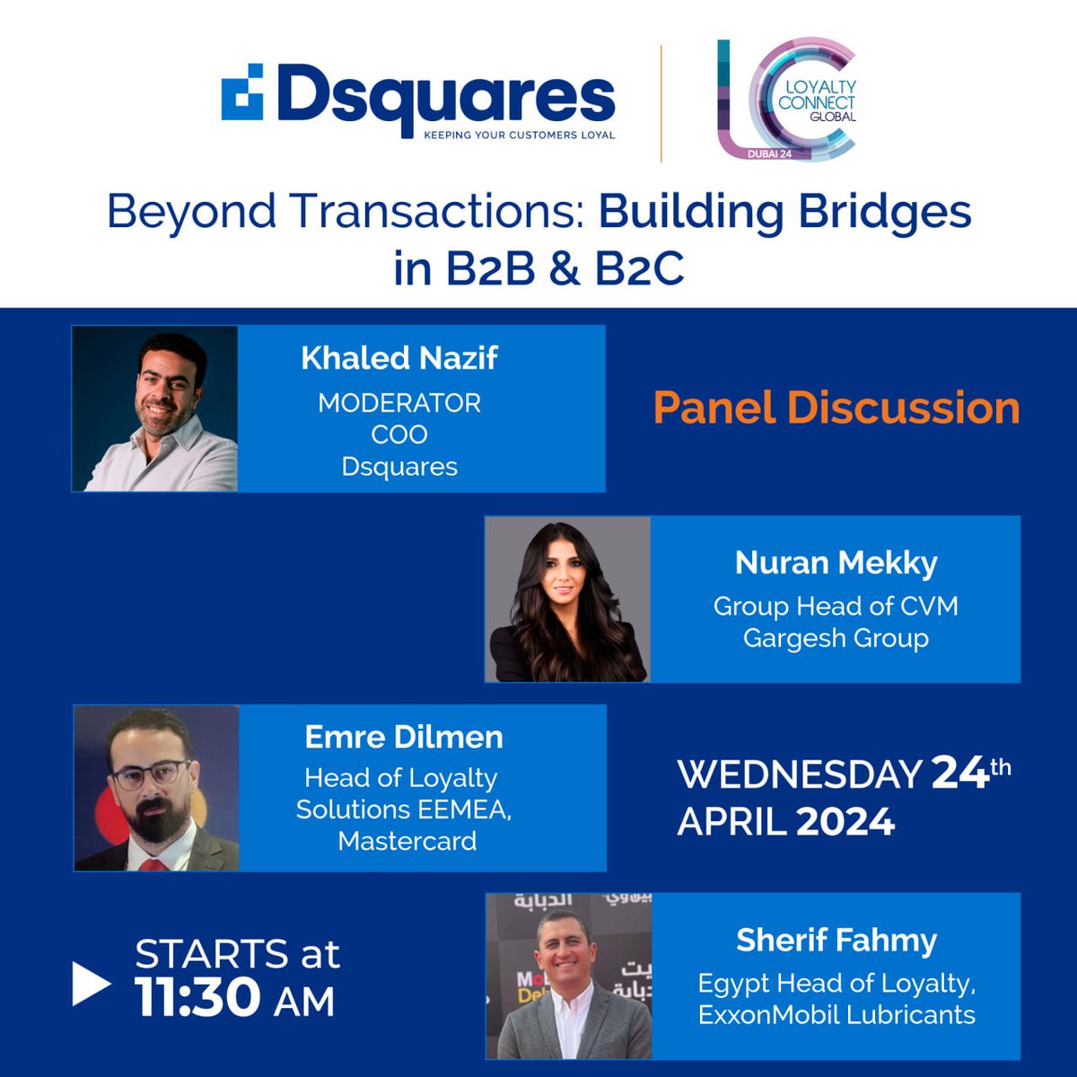 Dsquares_Global's tweet photo. We are almost there! 
We are excited to be the headline sponsor of the region's largest loyalty event; Loyalty Connect Global 

As the Global Loyalty Expert, we are keen on passing our expertise through various talks and sessions. 
Register now!
https://t.co/MHdUeUEZr4 https://t.co/e3WFBuTjxn