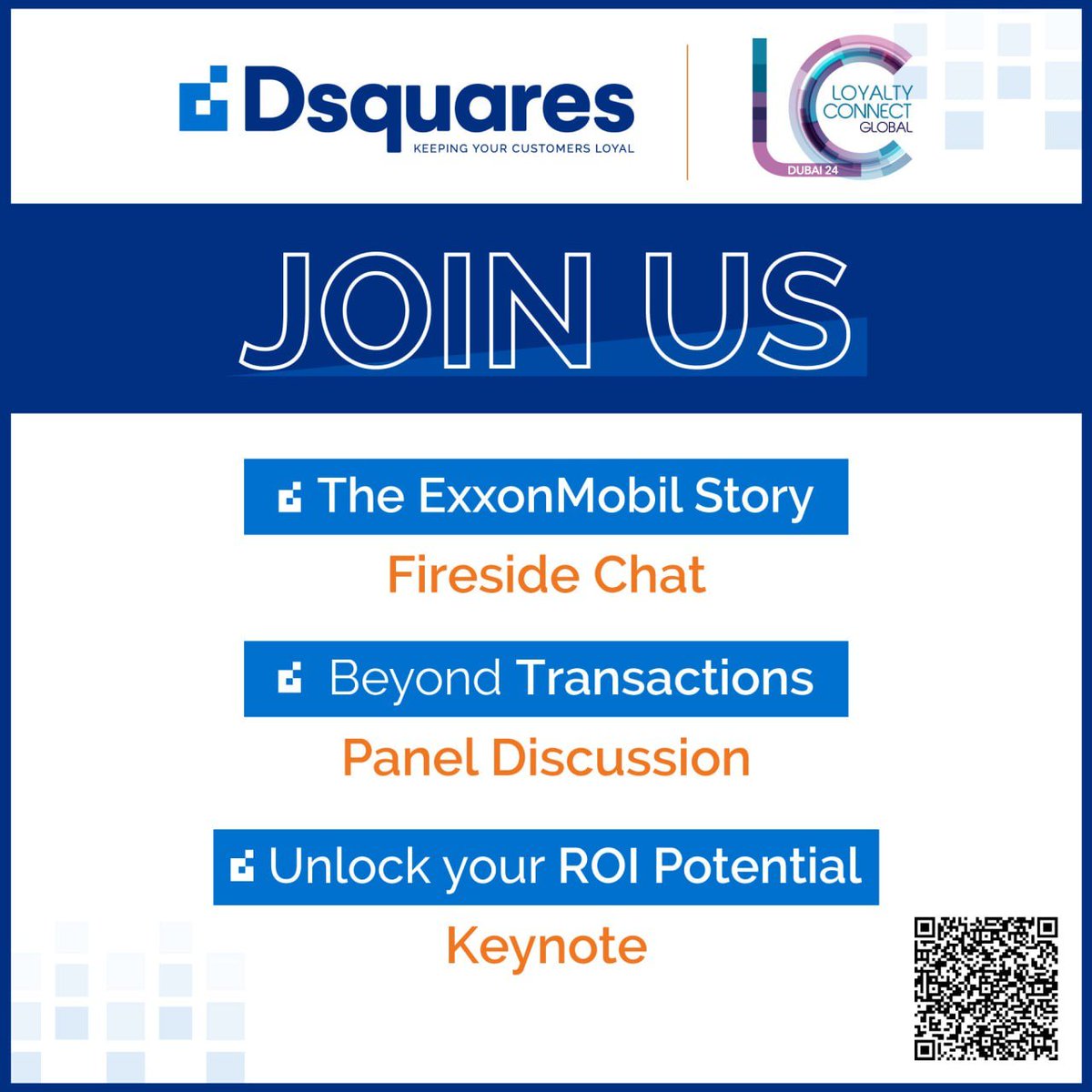 Dsquares_Global's tweet photo. We are almost there! 
We are excited to be the headline sponsor of the region's largest loyalty event; Loyalty Connect Global 

As the Global Loyalty Expert, we are keen on passing our expertise through various talks and sessions. 
Register now!
https://t.co/MHdUeUEZr4 https://t.co/e3WFBuTjxn