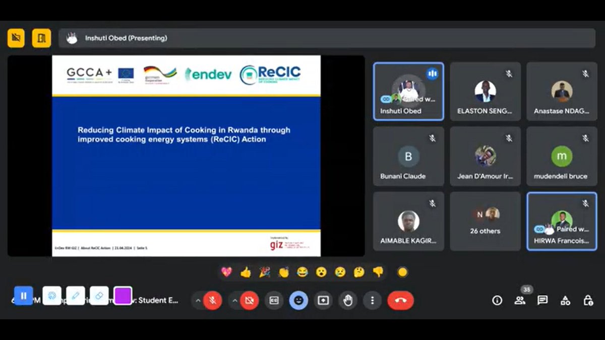 SdgCst's tweet photo. EnDev Rwanda's dedication to #SDG-7 is inspiring! Thrilled to learn about EnDev Rwanda's impactful initiatives from Obed @giz_rwanda. Their support for transitioning to renewable energy &amp; improved cooking stoves is driving real change for a sustainable and cleaner future. #ReCIC https://t.co/RRzMuaYfEo