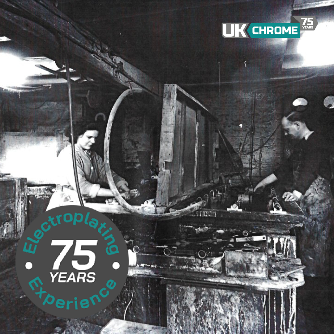 ukchrome_'s tweet photo. Doing what we do best for 75 years 📆 

Starting off in a small building in 1948 as R.Wilson &amp; Co. Ltd, we’re now the UK’s leading electroplating company. 

Find out more about us at: https://t.co/DDUu4mEaTH  

#UKChrome #Electroplating #75Years #EngineeringUK #UKManufacturing https://t.co/ihsanUV6XC