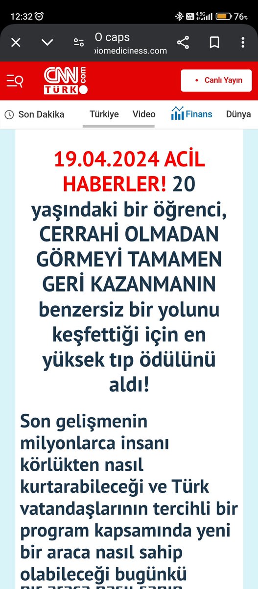 Dolandırıcılık yapmakcicin sitenizin logosu kullanılıyor. Görseli ve sitesi. @cnnturk @TC_icisleri @saglikbakanligi biomediciness.com/pages/ocaps/pl… @cnnturk