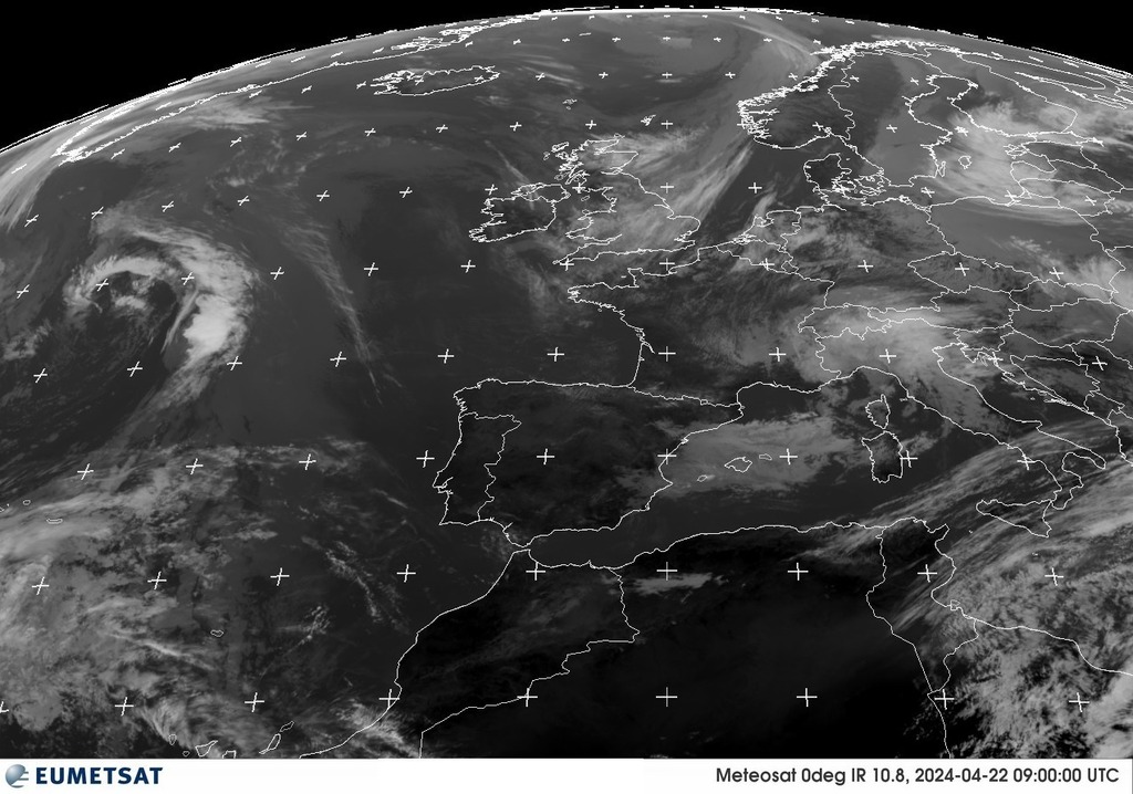 Imatge satèl.lit METEOSAT via @eumetsat #ElTemps #meteo #weather