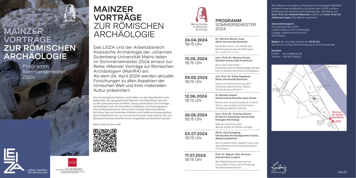 The next round of our #lecture series on #Roman #archaeology starts on Wednesday! 📅 24. April, 6.15 pm 📍 @leizarchaeology Dr. Clarissa Blume-Jung (@ruhrunibochum): Die Gräber Roms. Zur Vielfalt des Bestattungswesens der Metropole im 1. und 2. Jh. n. Chr. bit.ly/3QfMiJs