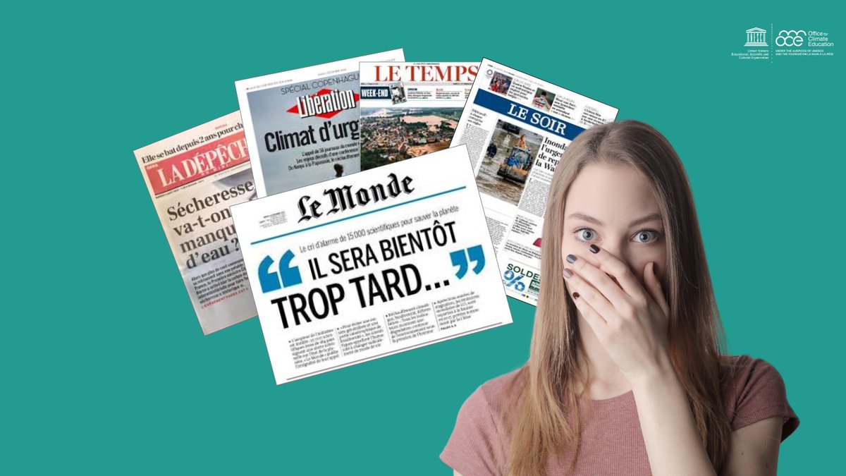 ☝️“Maîtreeesse, est-ce qu'on va tous finir ss l’eau ?” Enseignant, vs êtes souvent confronté à des questions témoignant de l'éco-anxiété de vos élèves❓ 💡Et si vous travailliez sur les émotions générées par le #ChangementClimatique ▶️ oce.global/fr/eco-anxiete… #EarthDay